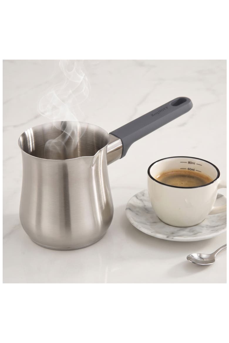 Leo 17-Ounce Moka Pot, Alternate, color, SILVER