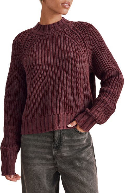 Cassidy Shaker Knit Crewneck Sweater
