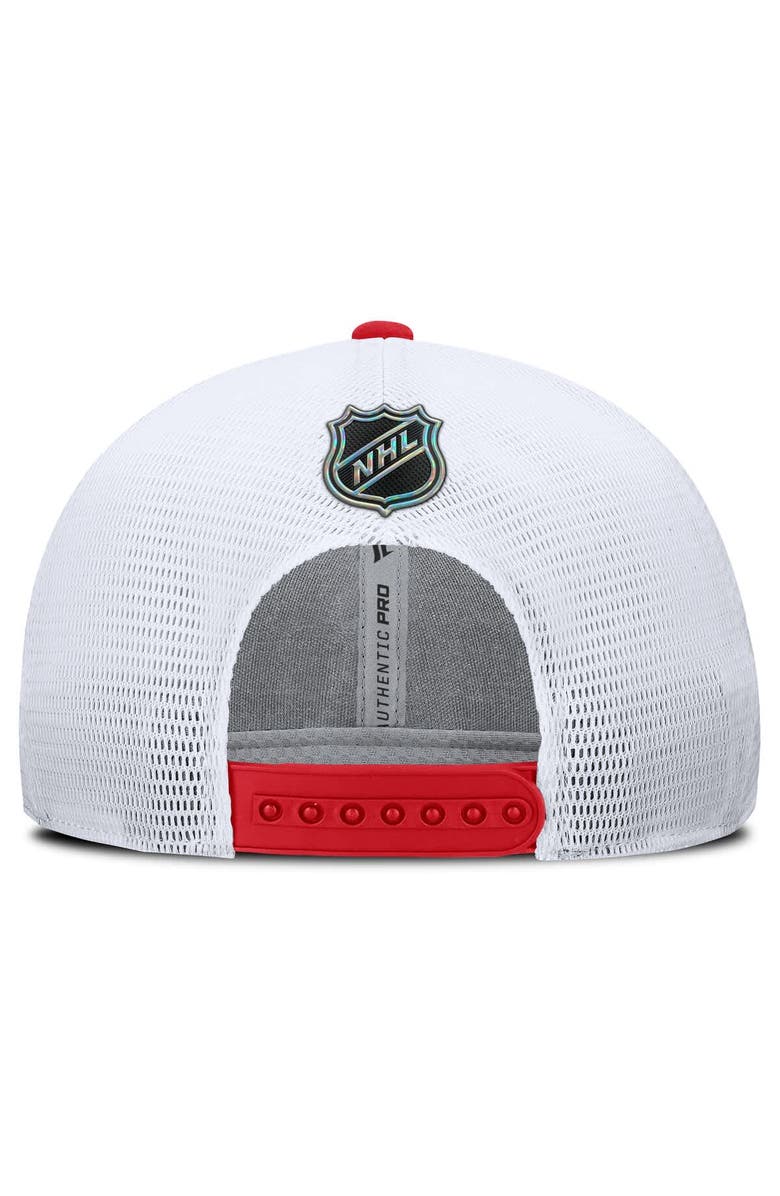 FANATICS Men
s Fanatics  Red Detroit Red Wings Centennial Trucker Adjustable Hat, Alternate, color, Red