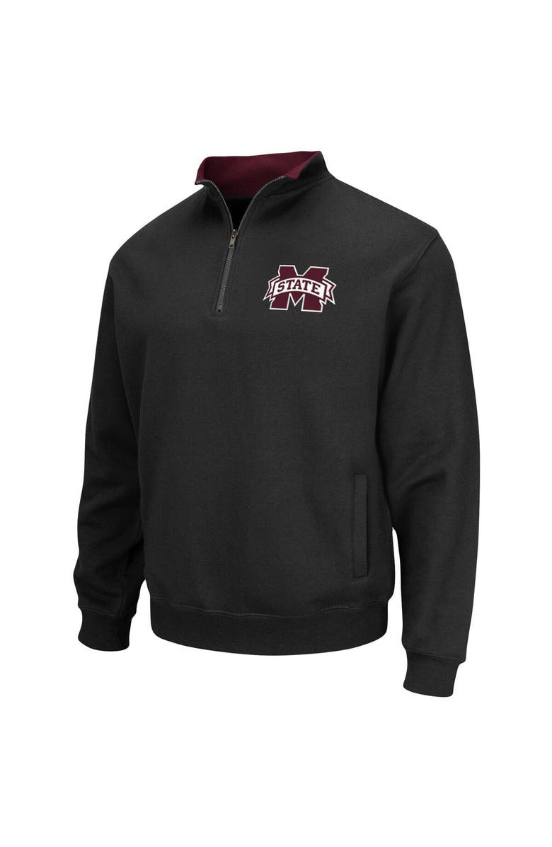 COLOSSEUM Men's Colosseum Black Mississippi State Bulldogs Tortugas Logo Quarter-Zip Jacket, Alternate, color, Black