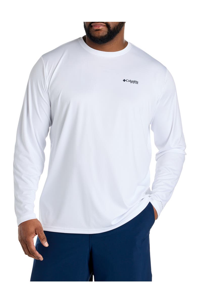 Columbia Big & Tall Fish Crab Long-Sleeve Graphic Tee, Alternate, color, White