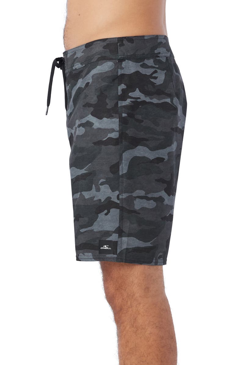 O'Neill Hyperfreak Heat Camo Board Shorts, Alternate, color, 