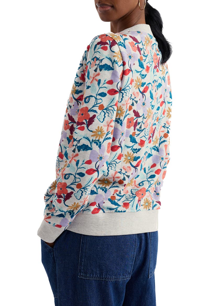 Bright Wave Organic Cotton Sweatshirt, Alternate, color, WINDING MEADOW MIX