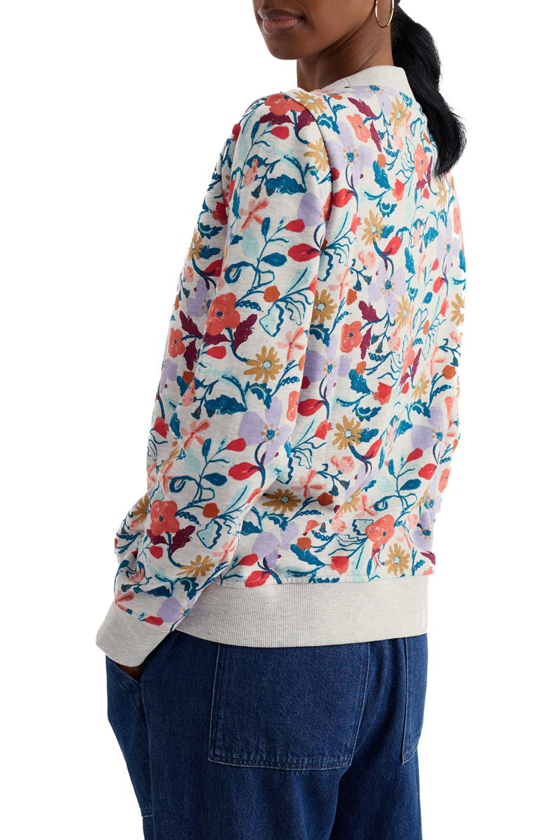 Seasalt Cornwall Bright Wave Organic Cotton Sweatshirt, Alternate, color, Winding Meadow Mix
