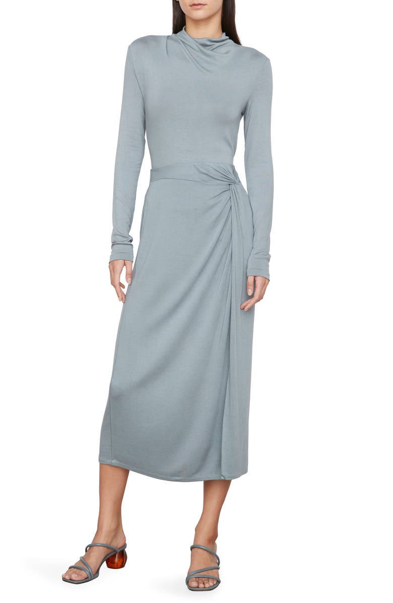 Vince Cowl Neck Long Sleeve Top, Alternate, color, Deep Aegean