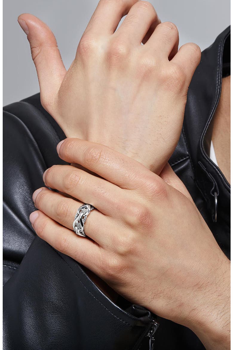 Men's Classic Chain Ring, Alternate, color, SILVER