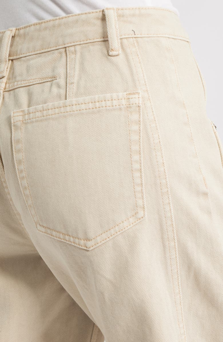 CITY BLUES High Waist Ankle Barrel Jeans, Alternate, color, Bone White