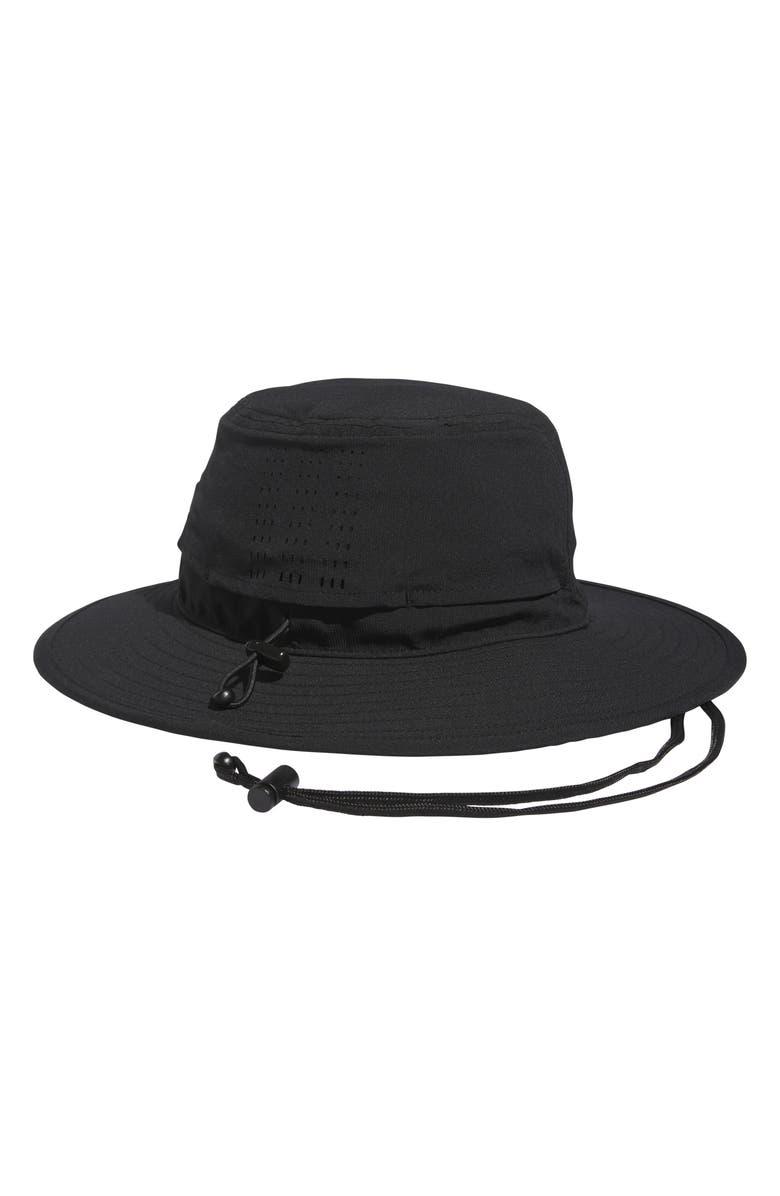 adidas Golf Wide Brim Golf Bucket Hat, Alternate, color, Black