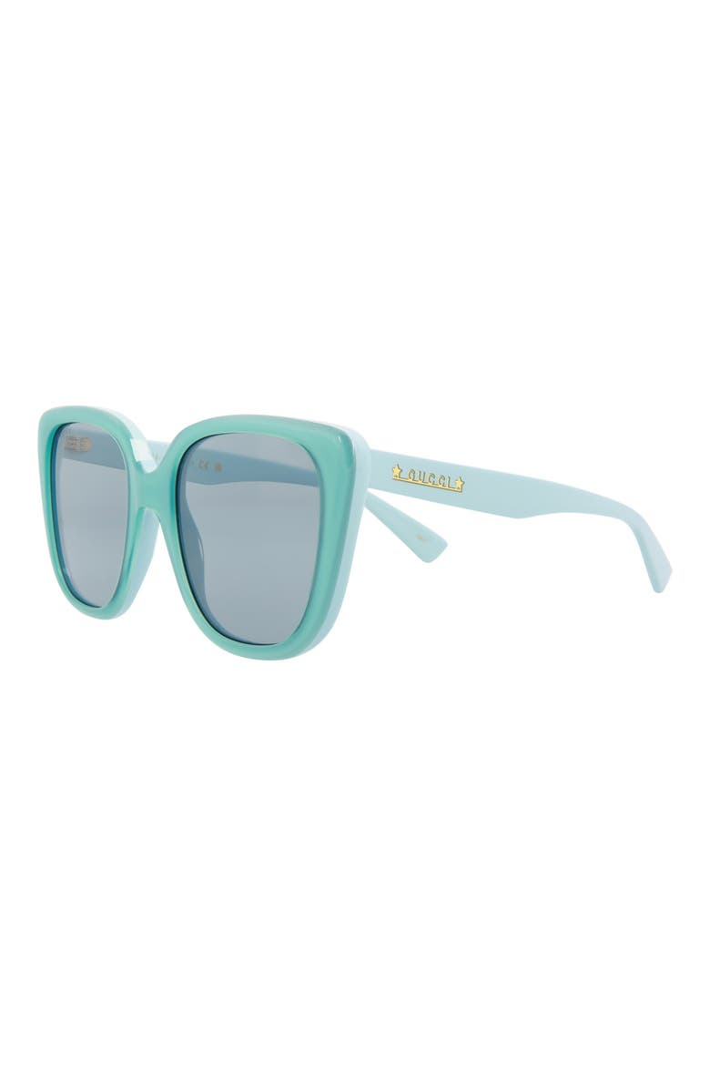 54mm Cat Eye Sunglasses, Alternate, color, LIGHT BLUE