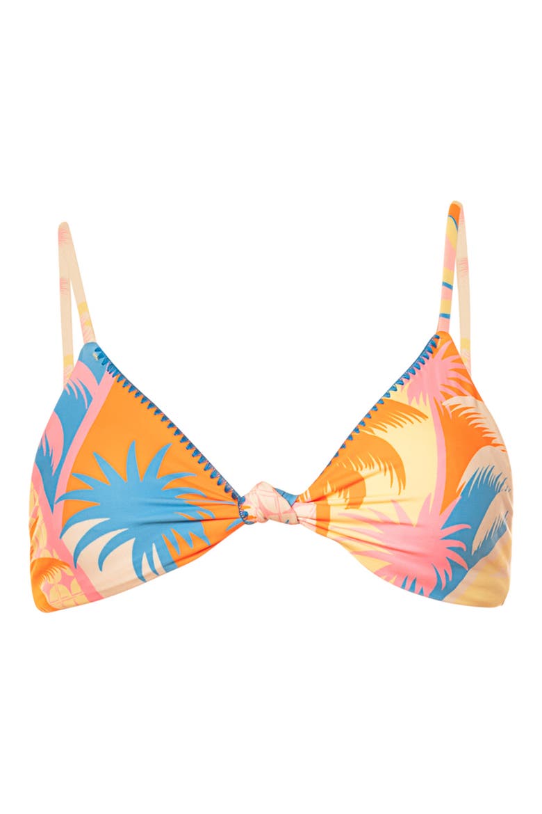 Solar Bliss Reversible Sahara Bikini Top, Alternate, color, OPEN YELLOW