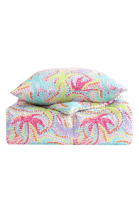Sutton Palm Trees Comforter & Sham Set