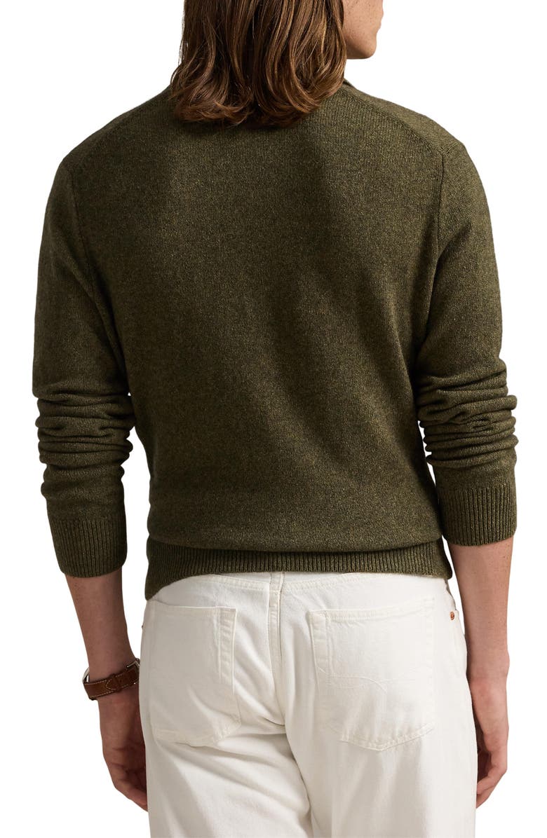 Polo Ralph Lauren Long Sleeve Wool & Cotton Polo Sweater, Alternate, color, 