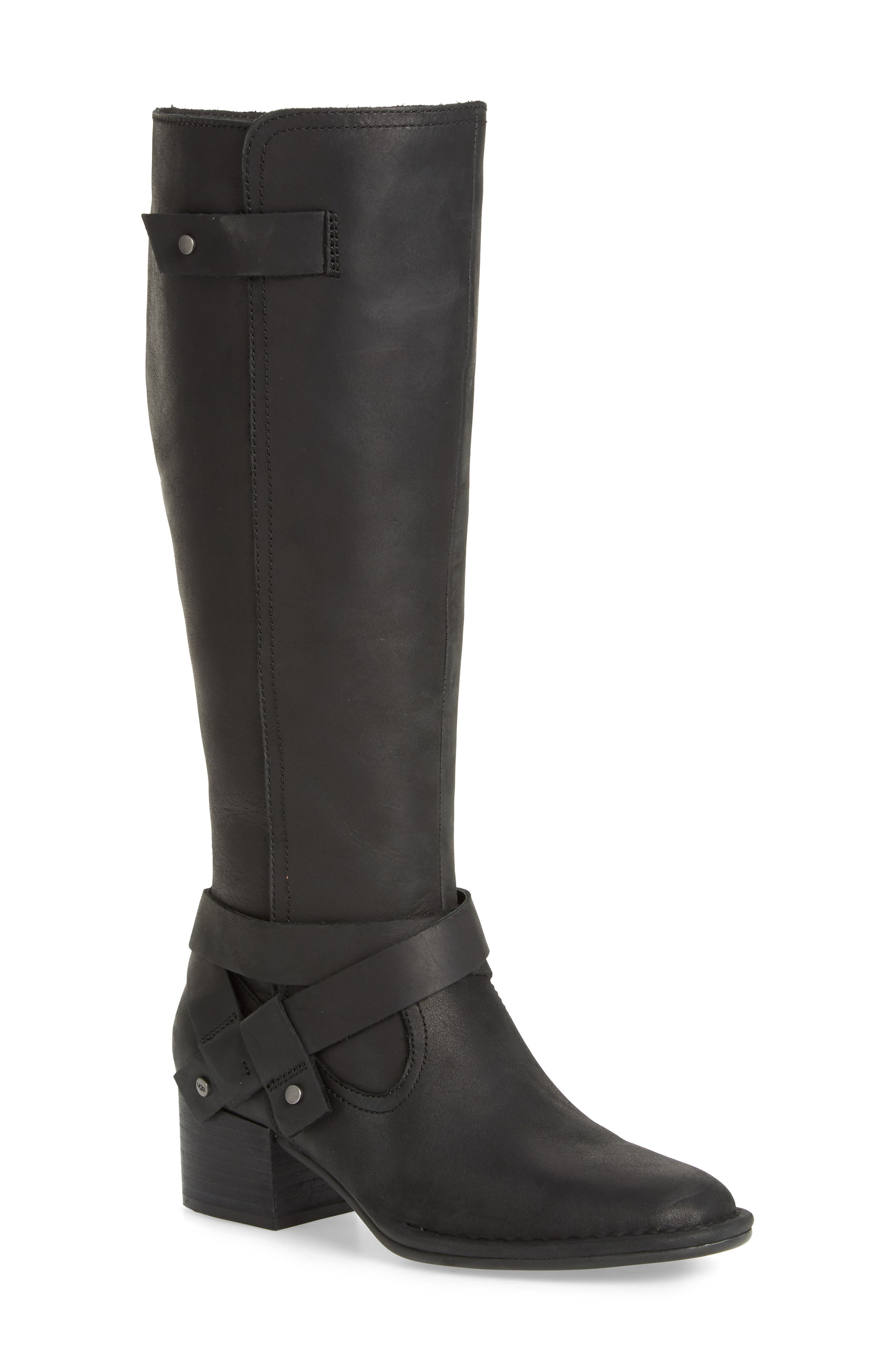 Bandara Knee High Boot, Main, color, BLACK
