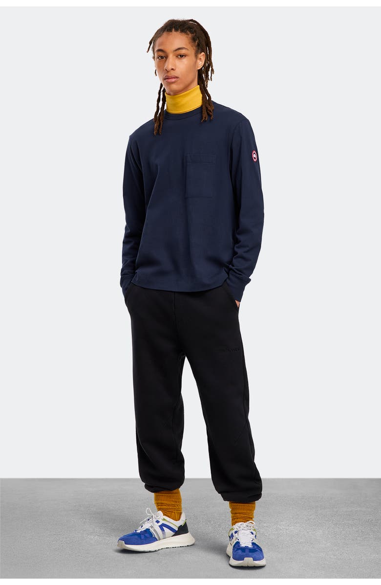 GOOSE Gladstone Long Sleeve T-Shirt, Alternate, color, Atlantic Navy