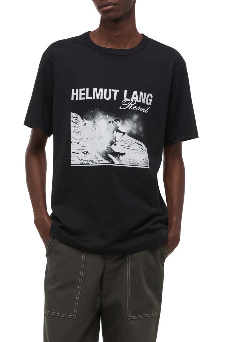 Skier Graphic T-Shirt, Alternate, color, BLACK