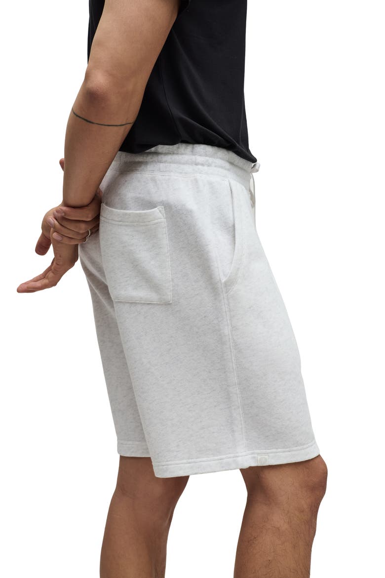 French Terry Shorts, Alternate, color, HEATHER WHITE