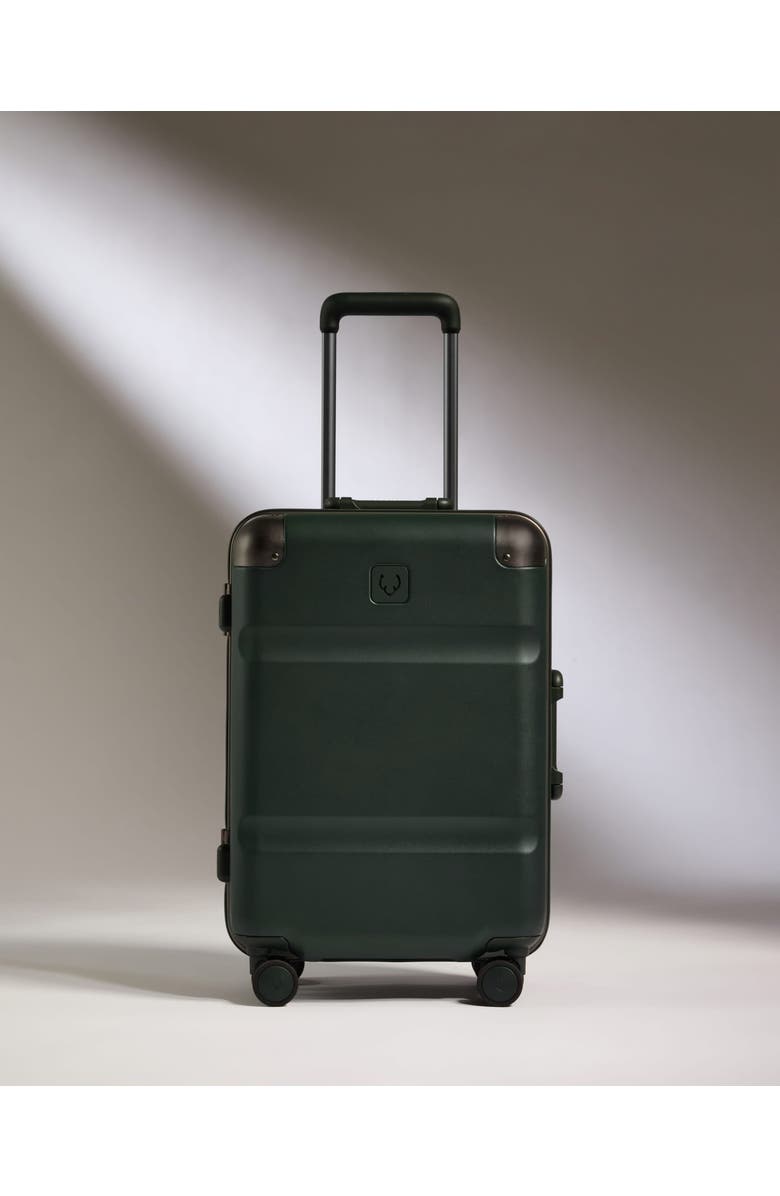 ANTLER Heritage Stripe Cabin Suitcase, Alternate, color, Dark Forest Green