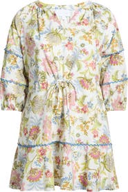 SUGARLIPS Pany Floral Dabria Cotton Dress