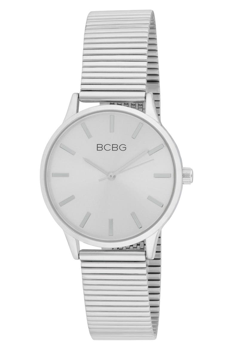 Bracelet Strap Watch, 34mm, Main, color, SILVER