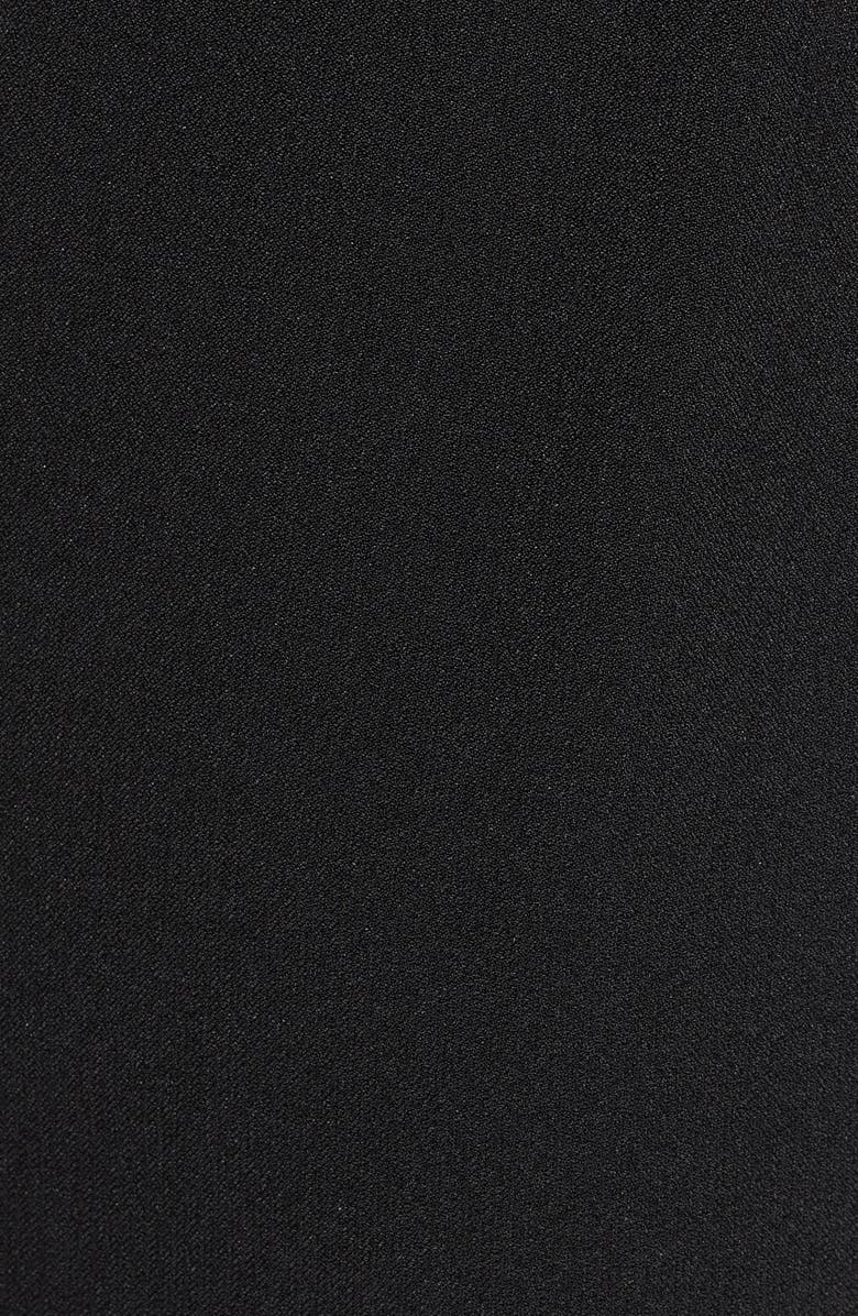 Donna Ricco Long Sleeve Chiffon Jumpsuit, Alternate, color, Black