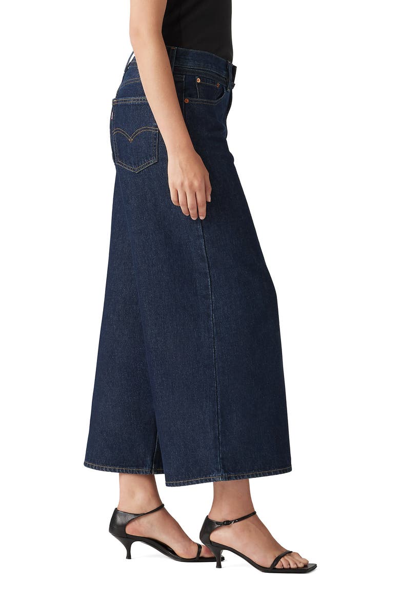 High Waist Wide Leg Culotte Jeans, Alternate, color, SHADED VIEW