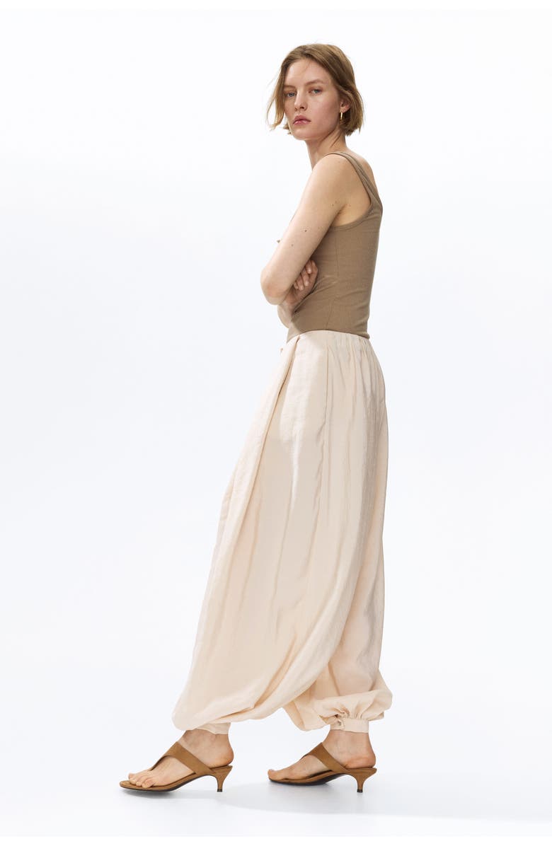 H&M Balloon-leg modal pants, Main, color, Light Beige