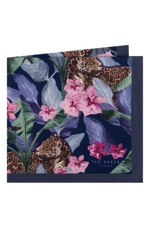 Cheetah Silk Pocket Square