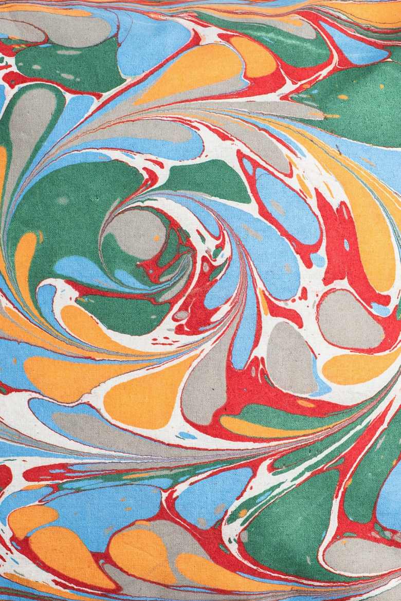 Marais Hand Marbled Square Pillow - Cover Only, Alternate, color, Multicolor