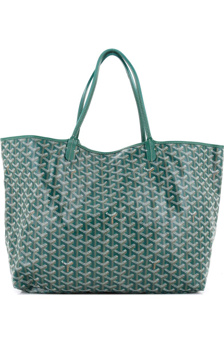 Pre-Owned Goyard Saint Louis Tote Coated Canvas GM, Main, color, Green
