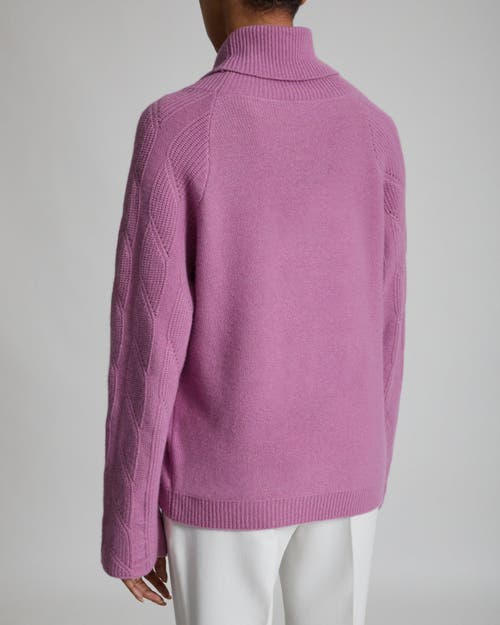 Santorelli Women's Mohair-blend Turtleneck Sweater In Violet