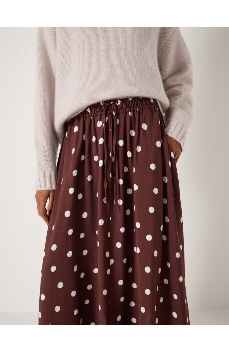 Hush Air Flow Hanky Hem Skirt, Alternate, color, Polka Dot Brown