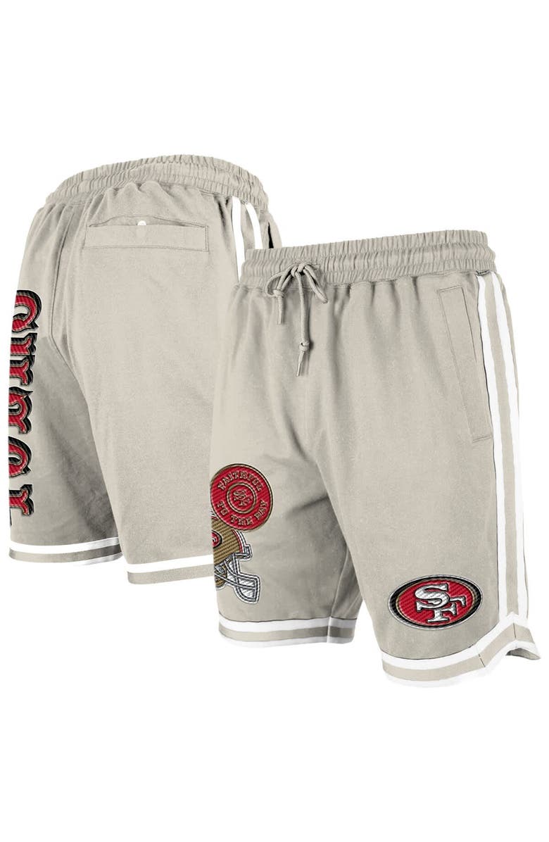New Era Men
s New Era Light Beige San Francisco 49ers Stone Multi Patch Shorts, Main, color, Light Beige