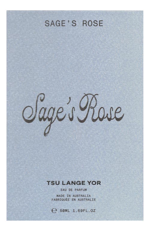 Tsu Lange Yor Sages Rose Eau De Parfum In Transparent