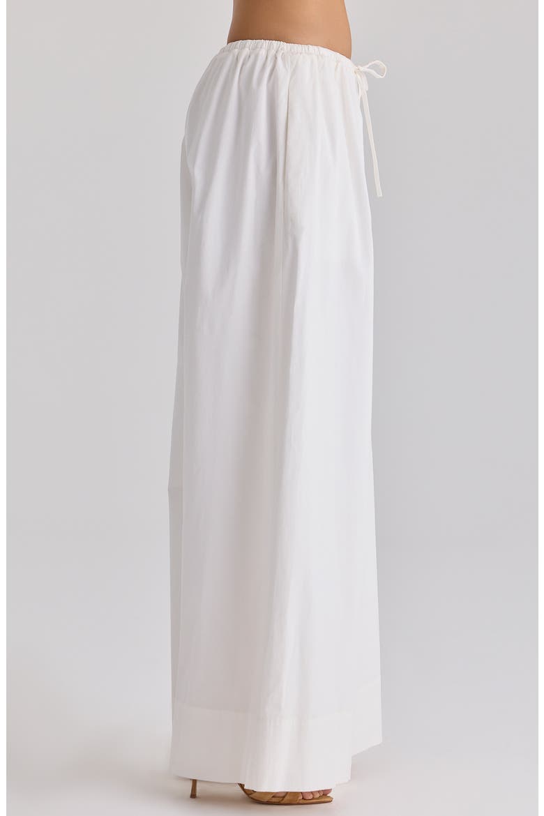 Jae Stretch Cotton Wide Leg Pants, Alternate, color, WHITE