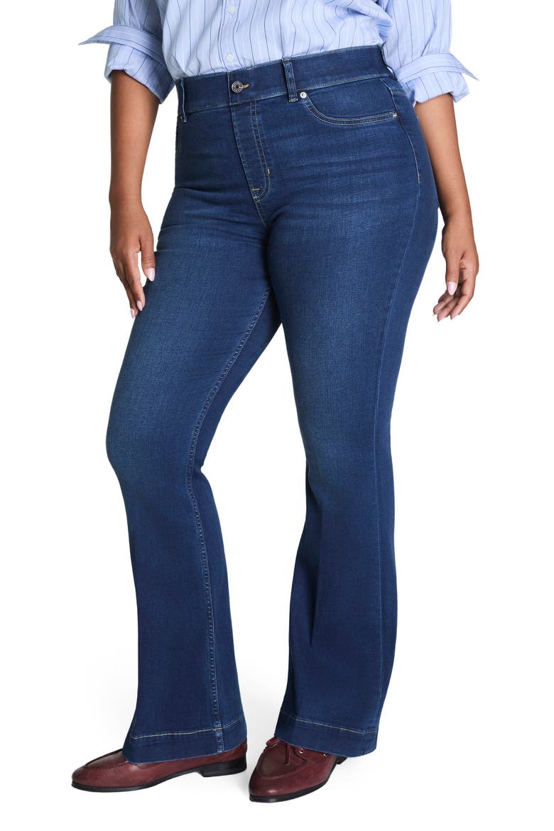 Pull-On High Waist Flare Jeans 2.0, Alternate, color, PACIFIC WASH