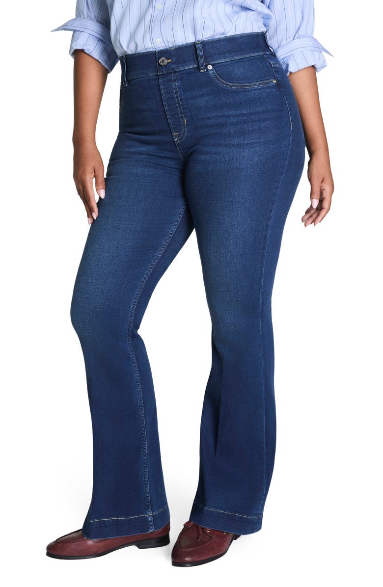 SPANX<sup>®</sup> Pull-On High Waist Flare Jeans 2.0, Alternate, color, Pacific Wash