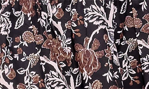 Melloday Print Poplin Babydoll Dress In Multi