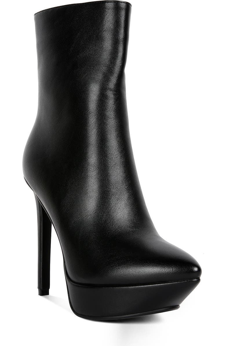 Rag & Co Magna Platform Bootie, Main, color, Black