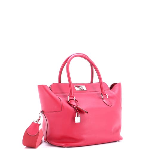 Pre-owned Hermes Hermes Toolbox Bag Swift 26 In Red