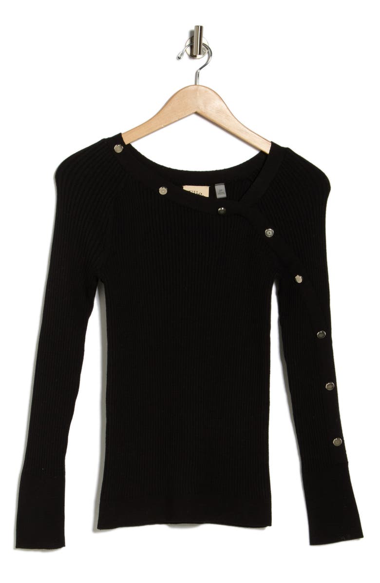 ELIE ELIE TAHARI Asymmetric Neck Sweater, Alternate, color,