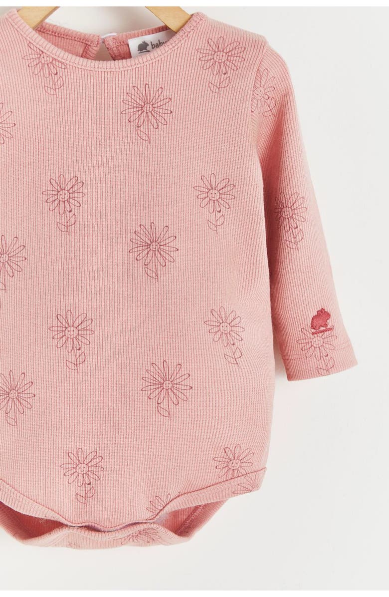 Babycottons Premium Cotton Tree Printed Long Sleeve Bodysuit For Infant, Alternate, color,