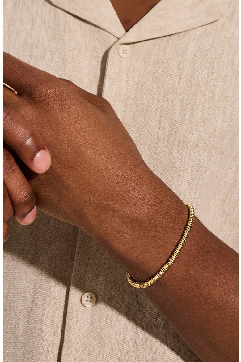 Heishi Bracelet, Gold, Alternate, color, GOLD
