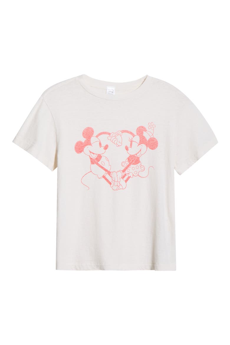 Classic Disney Mickey & Minnie Heart Hands Graphic T-Shirt, Alternate, color, VINTAGE WHITE