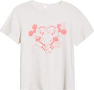 Re/Done Classic Disney Mickey & Minnie Heart Hands Graphic T-Shirt