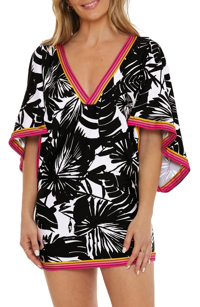 Trina Turk Lennox Cover-Up Tunic Dress, Main, color, 