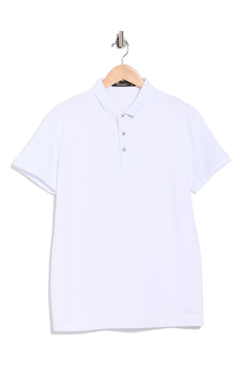 Knit Polo, Alternate, color, WHITE