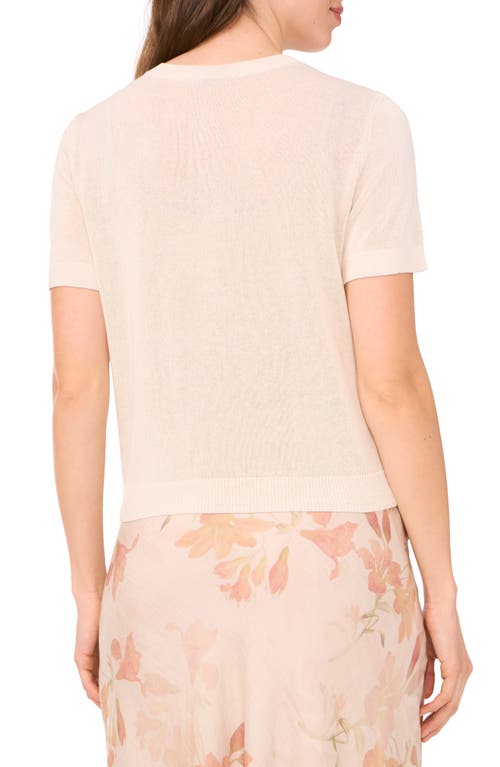 Halogenr Halogen(r) Short Sleeve Button-up Sweater