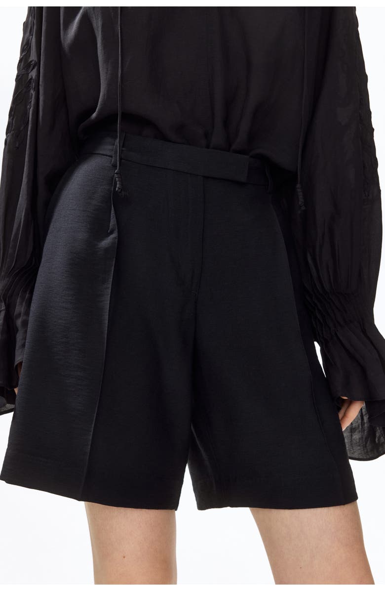 H&M Bermuda shorts, Alternate, color, Black