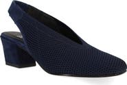 Eileen Fisher Vasa Block Heel Knit Slingback Pump