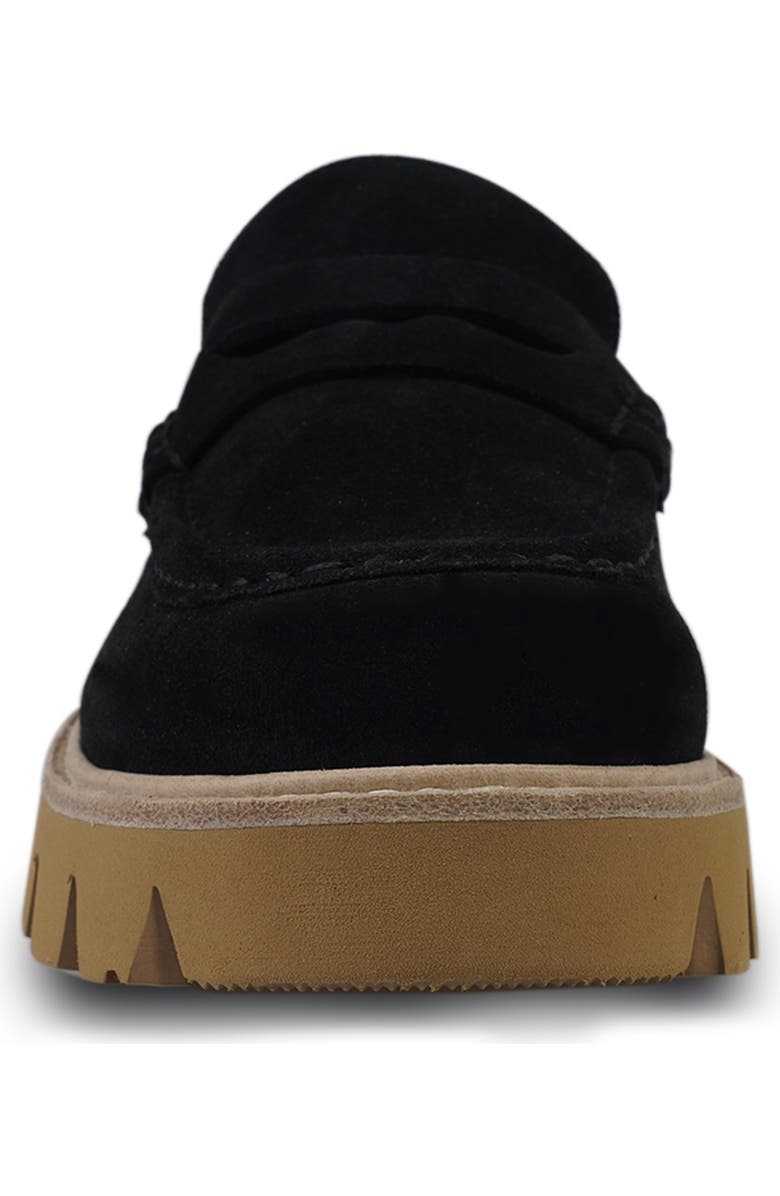 National Comfort Lenna Suede Platform Loafer, Alternate, color, Black Suede